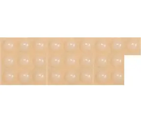 VOREL Podložka pod nábytek samolepicí 8 mm / Podložka pod nábytek / 25 ks