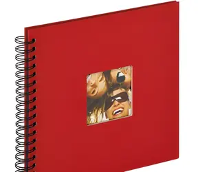 Walther Fun SA108R červená 26×25 cm / Album / 40 černých stran / spirálová vazba