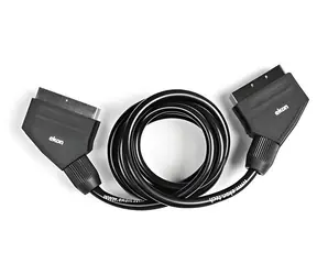 Ekon Kabel SCART 21 pin 1,5 m černý / Video kabel / Propojovací