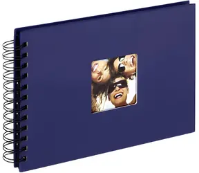 Walther Fun modrá / Fotoalbum / spirálová vazba / 23×17 cm / 40 černých stran