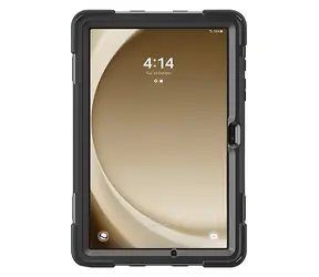4smarts Rugged Case Grip pro Samsung Galaxy Tab A9+ černé / Odolné pouzdro s rukojetí / Zesílené rohy