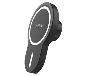 FIXED držák MagClick s bezdrátovým nabíjením (bulk) / Držák do auta / MagSafe / 15W / otočný