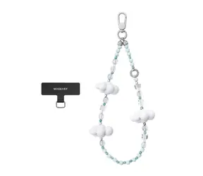 SwitchEasy Korálkový popruh na zápěstí Cloud Mist / Popruh / Karta na uchycení