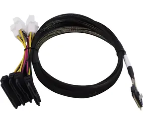 Adaptec Kabel SlimSAS SFF-8654 8i - 4x U.3 SFF-8639 / Kabel SAS / interní / 0,8 m / tri-mode SAS, SATA, NVMe