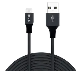 Fonex Speed Charge černá / Nabíjecí kabel / USB-A - Micro USB / 12 W / 1 m