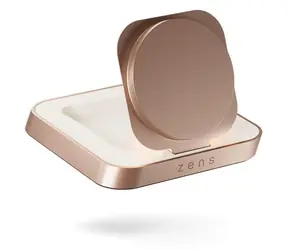 ZENS Magnetic Nightstand Charger měděná / Bezdrátová nabíječka