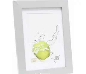 Deknudt Rámeček 20x25 dřevo stříbrná / Rámeček / Dřevěný / 20x25 cm / s paspartou