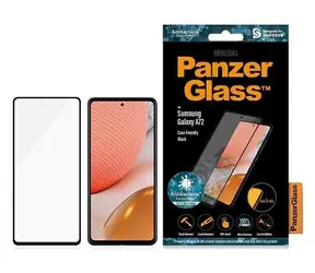 PanzerGlass Case Friendly AB tvrzené sklo Samsung Galaxy A72 černá / Ochranné sklo / plně nalepovací / 0,45 mm