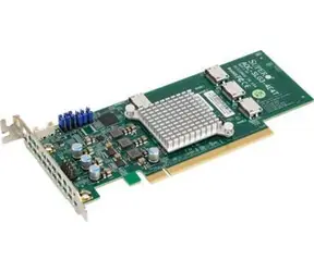 Supermicro AOC-SLG3-4E4T / Řadič / 4x NVMe Oculink SFF-8611 / PCIe x16 Gen3 / Low Profile
