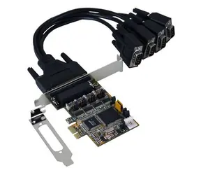 Exsys EX-44384 / Řadič / PCI Express / 4x sériový port DB9 / nízkoprofilová destička