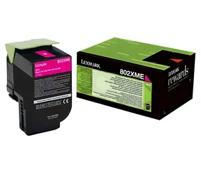 Lexmark 802XME purpurová / Toner / Originální / pro CX510 / 4.000 stran