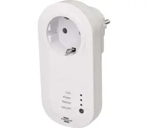 Brennenstuhl WiFi zásuvka bílá / Chytrá zásuvka / Alexa, Google Home / 3680 W / IP20