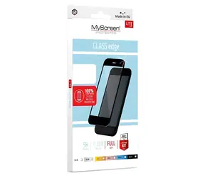 MyScreen DIAMOND GLASS edge LITE Samsung Galaxy A21s černá / Ochranné sklo / lepení přes celý displej / 9H