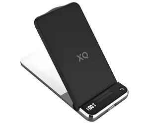 Xqisit Premium Wireless Stand 6000 černá / Powerbanka / Qi bezdrátové nabíjení / USB-A / USB-C