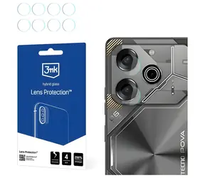 3mk Lens Protection pro Tecno Pova 6 Neo / Sklo na fotoaparát / 7H / 0,16 mm / 4 ks
