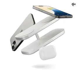 ZENS Quattro Charger Pro 4 bílá / Bezdrátová nabíječka / 4x zařízení / Qi