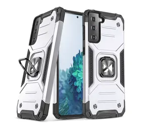Wozinsky Ring Armor stříbrná / Odolný kryt / Samsung Galaxy S22+ / magnetický držák