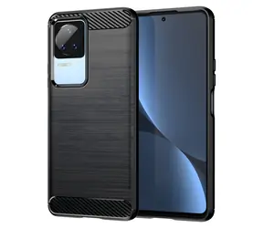 Hurtel Carbon Case černá / Zadní kryt / Xiaomi Poco F4 5G