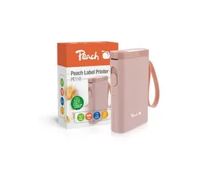 Peach PE110 růžová / Tiskárna štítků / Bluetooth / termotisk / 203 x 203 DPI