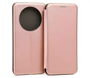 Beline Book Magnetic růžové zlato / Pouzdro typu kniha / pro Honor Magic5 Pro / TPU, umělá kůže