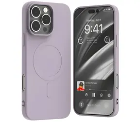 Mercury MagSafe Semi-Silicone pouzdro pro iPhone 16 Pro Max 6,9" šeříkově fialové / Pouzdro / Silikonové / MagSafe