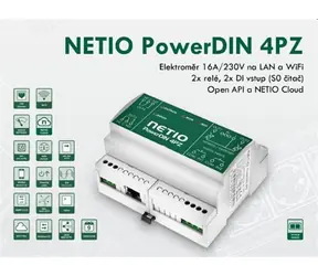 NETIO PowerDIN 4PZ / Rozvodný panel / RACK / DIN lišta