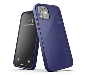 SuperDry Snap pouzdro pro Apple iPhone 12 mini tmavě modrá / Pouzdro / Kompostovatelné