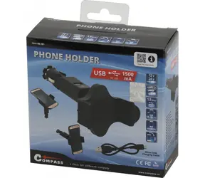 Compass SOCKET / Držák do auta / do zásuvky / 1x USB