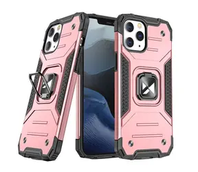 Wozinsky Ring Armor rose gold / Odolný kryt / Apple iPhone 13 Pro Max / se stojánkem