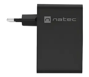 Natec Ribera GaN NUC-2234 černá / Síťová nabíječka / 100W / GaN / 3x USB-C / 1x USB-A / PD 3.0 / QC 3.0
