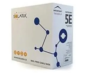 Solarix instalační kabel CAT6A STP 500m / vnitřní instalace / LSOH plášť / stíněný / cívka / oranžová