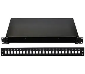 Optix 19" optická vana 24xSC černá / Optická vana / Aretace plastovým klipem