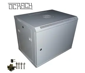 19" OCRACK OCC-12U-4P / Rozvaděč nástěnný / 12U / 450 mm / Plechové dveře