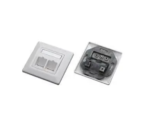 CNS Network OPTIX bílá / Zásuvka / 2x RJ45 / pod omítku