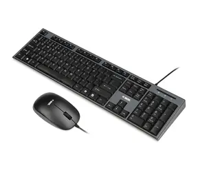 IBOX IKMS606 černá / Sada klávesnice a myši / drátová / USB / 800 DPI / membránová