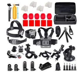 Hurtel Sada příslušenství 63v1 pro akční kamery / Sada příslušenství / GoPro / DJI / Insta360 / SJCam / Eken