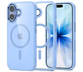 Tech-Protect MagMat průhledná modrá / Kryt pro Apple iPhone 17 / MagSafe