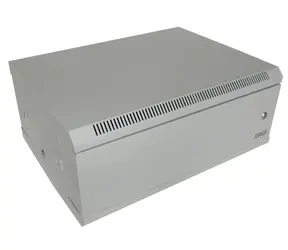 XtendLan Nástěnný rozvaděč 4U šedá / Nástěnný rozvaděč / 600×450 mm / jednodílný / plné dveře