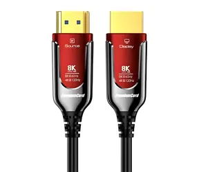 PremiumCord HDMI 2.1 kabel / Ultra High Speed optický fiber / 8K 60Hz / zlacené konektory / 15 m