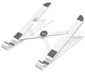 Vention KDNW0 bílá / Stojan pro notebook / výškově nastavitelný / skládací / do 17,3"