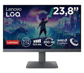 23.8" Lenovo LOQ 24-10 černá / Monitor / IPS / Full HD / 200Hz / 0,5ms / FreeSync Premium