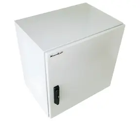 XtendLan Venkovní rozvaděč 12U šedá / Rozvaděč / 19" / hloubka 420 mm / IP55 / 3-bodový zámek