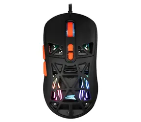 Baracuda Seal černá / Herní myš / Optický senzor / 12800 DPI / RGB / 7 tlačítek / USB