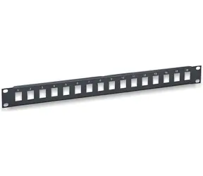 Intellinet 513593 / Patch panel / Keystone / Neosazený / 1U / 19"