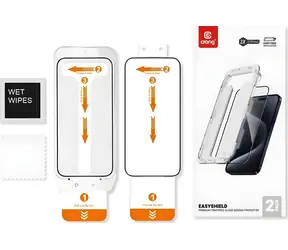 Crong EasyShield 2-Pack / Ochranné sklo / Apple iPhone 15 / 2 ks / Tvrzené sklo