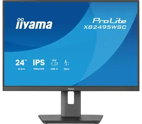 24,1" IIYAMA ProLite XB2495WSC-B1 černá / Monitor / IPS / 1920x1200 / 16:10 / 100 Hz / USB-C 65W / Pivot