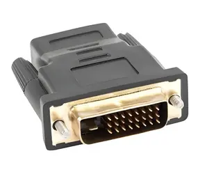 Adaptér HDMI (F) - DVI-D (M) 24+1 Dual Link černá / Redukce / Pozlacené konektory / Max. 1920 x 1080 px