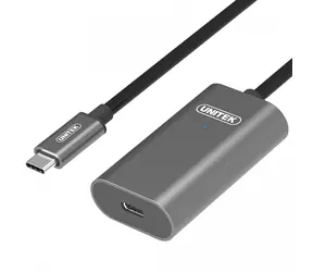 Unitek Kabel USB-C - USB-C černá / Kabel / USB-C (M) - USB-C (M) / 5 m