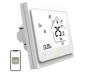 MOES BHT-002 bílá / Termostat / Wi-Fi / elektrické podlahové topení / LCD displej