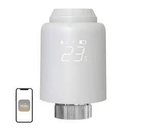 Moes ZTRV-PJ-601-MS bílá / Termostatická hlavice / ZigBee / LED displej